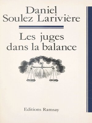 cover image of Les juges dans la balance